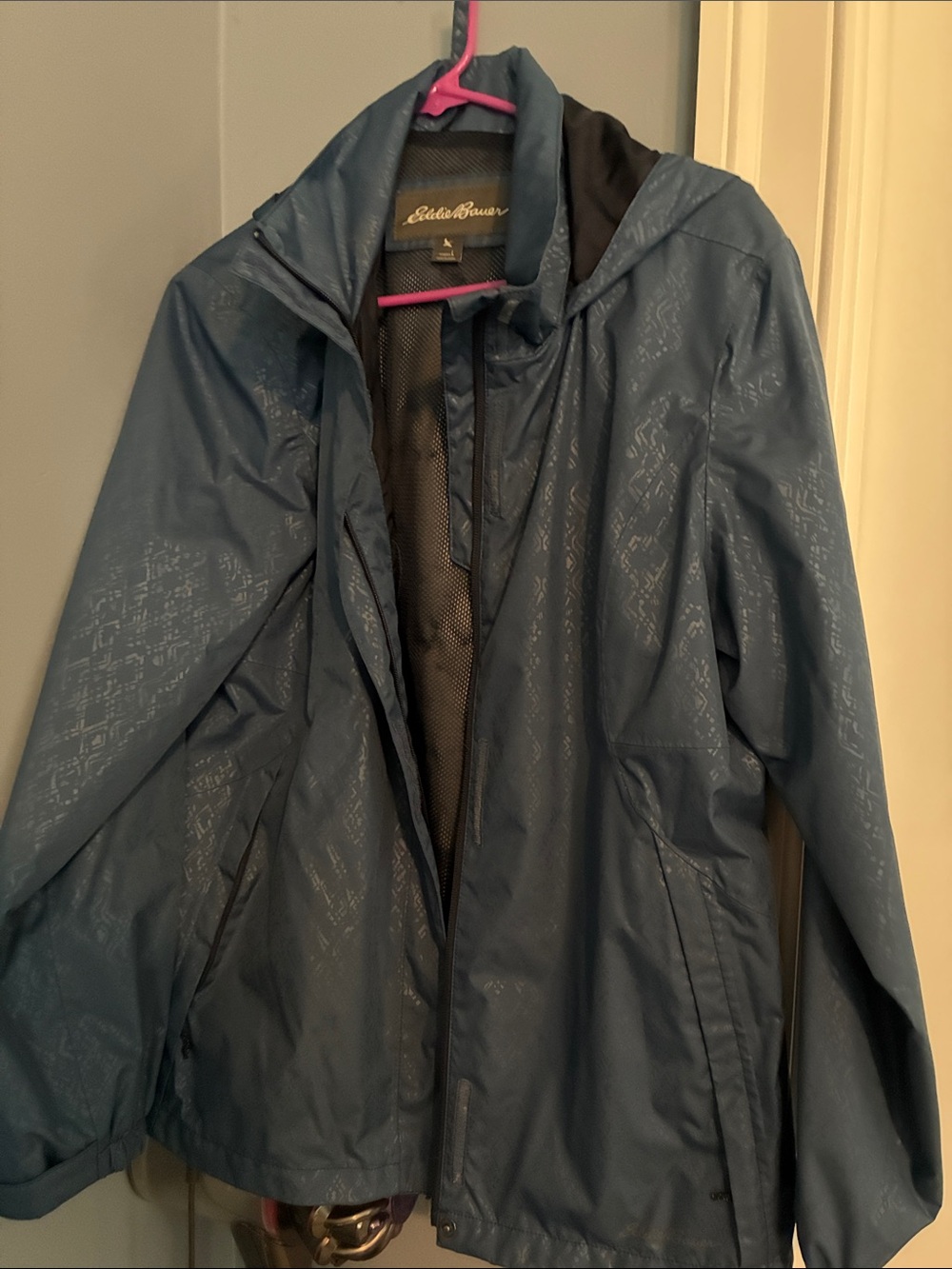 Eddie Bauer Women's Slate Blue Hooded Utility Jacket